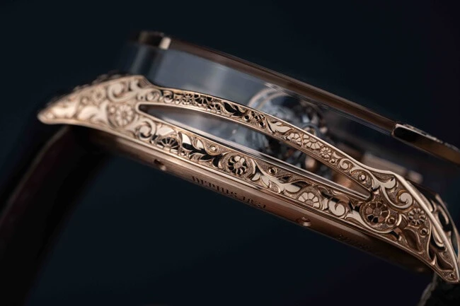 Henri Grandjean Magician triple-axis tourbillon watch rose gold